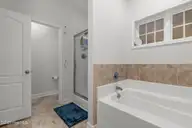 1155 Whitney Drive, Aberdeen, NC 28315 — 4-bedroom home in Meadow Ridge, Aberdeen, NC, photo 21 of 46: Owner Bathroom