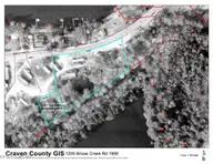 1209 Brices Creek Road, New Bern, NC 28562 — waterfront lot, New Bern, NC, photo 2 of 9: 1209 Brices Creek Rd 1988 Aerial