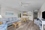 590 Marina Drive E-5, Pine Knoll Shores, NC 28512 — 3-bedroom waterfront condo in Beacon's Reach, Pine Knoll Shores, NC, photo 4 of 31: Living/Dining