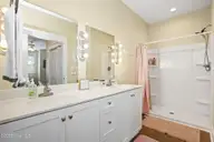 308 Live Oak Street, Emerald Isle, NC 28594 — 4-bedroom waterfront home in Ocean Forest, Emerald Isle, NC, photo 22 of 68: Primary Bath