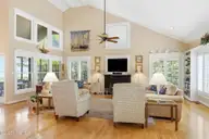 142 Oakleaf Drive, Pine Knoll Shores, NC 28512 — 3-bedroom home, Pine Knoll Shores, NC, photo 6 of 39: Living Room