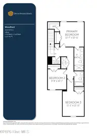 633 Sandy Hollow Drive, Jacksonville, NC 28540 — 3-bedroom townhome in Sandy Hollow Townhomes, Jacksonville, NC, photo 15 of 15: Woodford_Floor_Plan-2