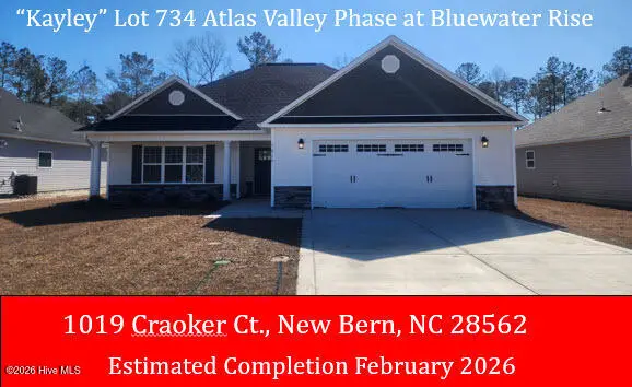 1019 Croaker Court, New Bern, NC 28562 — 3-bedroom home in Bluewater Rise, New Bern, NC, photo 1 of 16: MLS Photo 2-24-26