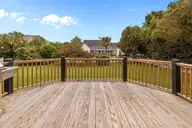 107 Magens Way, Cedar Point, NC 28584 — 3-bedroom waterfront home in Magens Bay, Cedar Point, NC, photo 11 of 58: Back Deck