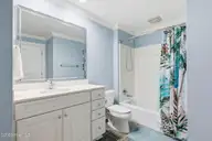 4425 Arendell Street 304, Morehead City, NC 28557 — 3-bedroom waterfront condo in HarborSide Club at 70W, Morehead City, NC, photo 5 of 42: Guest Bath