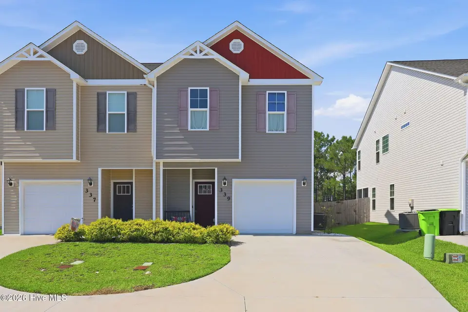 339 Frisco Way, Holly Ridge, NC 28445 — 3-bedroom townhome in The Landing At Folkstone, Holly Ridge, NC, photo 1 of 45