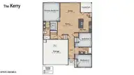 4222 Pitcher Plant Court SE Lot 296, Bolivia, NC 28422 — 3-bedroom home in Bella Point, Bolivia, NC, photo 3 of 34: Kerry Floorplan