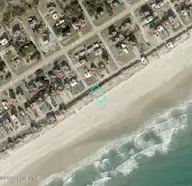 254 1 Topsail Road, North Topsail Beach, NC 28460 — waterfront lot in Old Settlers Beach, North Topsail Beach, NC, photo 22 of 23: Tax Aerial