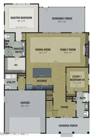 1331 Trisail Terrace, Wilmington, NC 28412 — 4-bedroom home in Riverlights, Wilmington, NC, photo 4 of 35: Rocky II First Floor