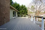 116 Shagbark Court, West End, NC 27376 — 3-bedroom waterfront home in Seven Lakes North, West End, NC, photo 7 of 65: New Trex Deck View From Carolina Rm