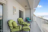 1550 Salter Path Road 102, Indian Beach, NC 28512 — 3-bedroom waterfront condo in The Nautical Club, Indian Beach, NC, photo 13 of 68: Back Balcony with Sound Views
