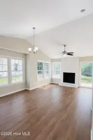1941 Rolling Ridge Drive, Midway Park, NC 28544 — 2-bedroom townhome in Hunters Creek, Midway Park, NC, photo 2 of 14: dining area and living area