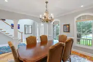 3708 Fairfield Way, Southport, NC 28461 — 4-bedroom waterfront home in St James, Southport, NC, photo 11 of 75: Dining Room when Furnished
