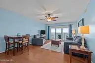 1840 New River Inlet Road 2308, North Topsail Beach, NC 28460 — 2-bedroom waterfront condo in Topsail Dunes, North Topsail Beach, NC, photo 10 of 44: Living Room