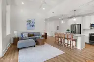 805 Mulberry Street Unit 102, Beaufort, NC 28516 — 2-bedroom condo in 805 Mulberry, Beaufort, NC, photo 10 of 24: Living and Kitchen