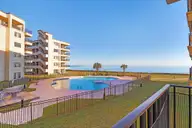 1505 Salter Path Road 235 Summer Winds, Indian Beach, NC 28512 — 3-bedroom waterfront condo in Summer Winds Condominiums, Indian Beach, NC, photo 2 of 46: Ocean & pool views from covered porch
