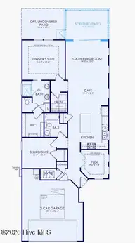 4157 Yellow Flag Iris Street, Leland, NC 28479 — 2-bedroom home in Del Webb Mallory Creek, Leland, NC, photo 3 of 56: Contour Floorplan