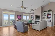 1608 Ocean Drive, Emerald Isle, NC 28594 — 5-bedroom waterfront home in Emerald Isle By The Sea, Emerald Isle, NC, photo 7 of 64: Living Room