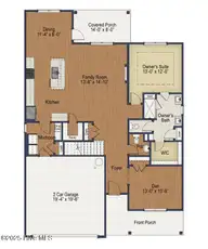 315 Ashurst Road, Carthage, NC 28327 — 4-bedroom home in The Carolina, Carthage, NC, photo 2 of 17: First Floor Cutsheet