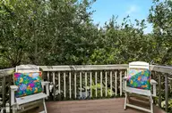 600-A N Anderson Boulevard, Topsail Beach, NC 28445 — 4-bedroom waterfront home in Topsail Beach, Topsail Beach, NC, photo 20 of 42: Balcony, Top Floor, Rear Side