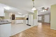 630 Dogwood Drive, Sunset Beach, NC 28468 — 3-bedroom manufactured home in Seaside Station, Sunset Beach, NC, photo 8 of 36: Dining & Kitchen