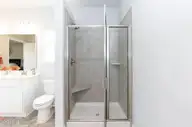 131 White Bark Avenue Lot 16, Rocky Mount, NC 27804 — 4-bedroom home in Longneedle, Rocky Mount, NC, photo 20 of 28: 1830 Primary Tile Shower