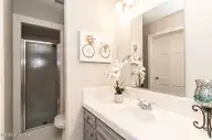 1117 Parkside Drive NW, Wilson, NC 27896 — 3-bedroom home in Forest Hills, Wilson, NC, photo 10 of 19: Owner's Bath