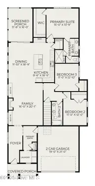 154 Coventry Court, New Bern, NC 28562 — 3-bedroom waterfront home in Stillwater Harbour, New Bern, NC, photo 16 of 28: Floor Plan