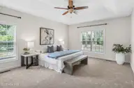 44 Winding Trail, Whispering Pines, NC 28327 — 4-bedroom home in Whispering Winds, Whispering Pines, NC, photo 11 of 22: Master Bedroom