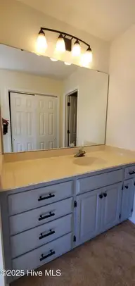 234 Persimmon Drive Apt C, Pinebluff, NC 28373 — 2-bedroom condo in The Pines, Pinebluff, NC, photo 5 of 22: Master Bathroom His/Her Sink
