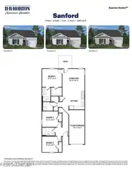 3613 Huntsmoor Lane NW, Wilson, NC 27896 — 3-bedroom home in Jetstream Park, Wilson, NC, photo 14 of 23: Sanford - Express Series