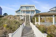 7313 Ocean Drive, Emerald Isle, NC 28594 — 5-bedroom waterfront home in Oakland Hills, Emerald Isle, NC, photo 1 of 66: Walkway to Ocean