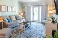 201 Freeman Lane C, Atlantic Beach, NC 28512 — 2-bedroom waterfront townhome in Club Colony, Atlantic Beach, NC, photo 8 of 33: Living