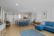 1505 Salter Path Road 409, Indian Beach, NC 28512 — 2-bedroom waterfront condo in Summer Winds Condominiums, Indian Beach, NC, photo 8 of 35: Living, Dining, and Kitchen Space
