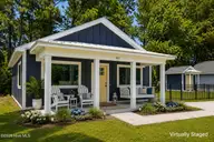 165 Long Pond Loop, Swansboro, NC 28584 — 2-bedroom waterfront condo in Cabins at Old Horse, Swansboro, NC, photo 1 of 25: Exterior Front Virtually Staged