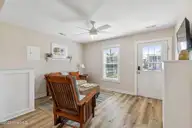 1616 Bonito Lane, Carolina Beach, NC 28428 — 2-bedroom manufactured home in Wilmington Beach, Carolina Beach, NC, photo 6 of 32: Front room/living room