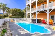 200 Shipwreck Lane, Emerald Isle, NC 28594 — 3-bedroom waterfront home in Spinnakers Reach, Emerald Isle, NC, photo 4 of 59: Private pool and hot tub