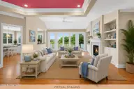 1410 N Shore Drive, Southport, NC 28461 — 3-bedroom waterfront home in Boiling Spring Lakes, Southport, NC, photo 20 of 53: Virtual Staging living room