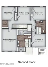 1053 Billfish Trail SE 49, Winnabow, NC 28479 — 5-bedroom home in Saltgrass Landing, Winnabow, NC, photo 5 of 44: Hayden Second Floor