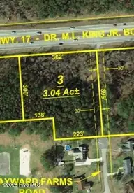 Tract 3 M L King Jr Boulevard, New Bern, NC 28562 — lot, New Bern, NC, photo 1 of 6: Lot 3 Dimensions