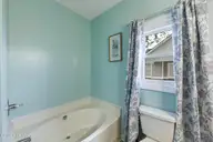 304 Sandy Knob Lane, Rocky Mount, NC 27803 — 3-bedroom home in Poplar Ridge, Rocky Mount, NC, photo 16 of 26: Primary Bathroom