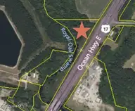 383 Ocean Highway E, Supply, NC 28462 — lot, Supply, NC, photo 5 of 6: 383 Ocean Hwy E - Aerial
