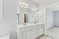 505 Village Green Drive A, Morehead City, NC 28557 — 2-bedroom townhome in Brandywine Bay, Morehead City, NC, photo 14 of 32: Primary bathroom