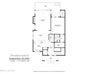 150 Cochrane Castle Circle, Pinehurst, NC 28374 — 3-bedroom townhome in National, Pinehurst, NC, photo 6 of 52: 1st Floor Floorplan