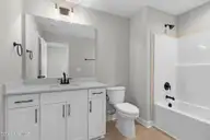 237 Cline Way Unit 108, Beaufort, NC 28516 — 3-bedroom townhome in 1809 Live Oak, Beaufort, NC, photo 20 of 37: Bathroom 2 Upstairs
