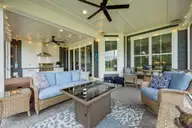 222 Twining Rose Lane, Holly Ridge, NC 28445 — 4-bedroom waterfront home in Summerhouse On Everett Bay, Holly Ridge, NC, photo 19 of 62: Outdoor Living Area