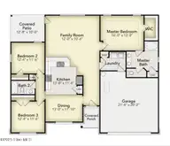 114 Seashore Street, Grimesland, NC 27837 — 3-bedroom home in Summer Place, Grimesland, NC, photo 2 of 16: SU 096 (1707) Floor plan