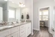 610 Bright Harvest Drive, Maysville, NC 28555 — 3-bedroom home in Batchelors Cove, Maysville, NC, photo 21 of 33: Primary Bath