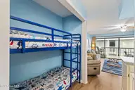 1311 Lake Park Boulevard S 2b, Carolina Beach, NC 28428 — 1-bedroom waterfront condo in Sea Colony, Carolina Beach, NC, photo 19 of 42: Bunk Area