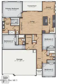 325 Merchant Point Boulevard Lot 63, Jacksonville, NC 28546 — 3-bedroom home in Merchant Point, Jacksonville, NC, photo 2 of 31: Martin Floorplan
